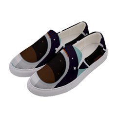 Astronaut Space Astronomy Universe Women s Canvas Slip Ons by Salman4z