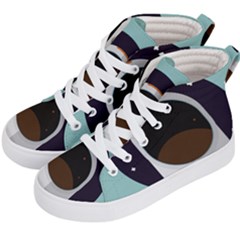 Astronaut Space Astronomy Universe Kids  Hi-top Skate Sneakers by Salman4z
