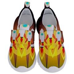 Rocket Take Off Missiles Cosmos Kids  Velcro No Lace Shoes by Salman4z