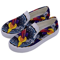 Rocket Space Clipart Illustrator Kids  Canvas Slip Ons by Salman4z