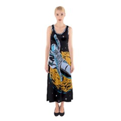 Astronaut Planet Space Science Sleeveless Maxi Dress by Salman4z