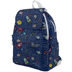 Cat Cosmos Cosmonaut Rocket Top Flap Backpack by Salman4z