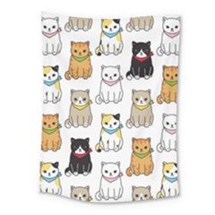 Cat Kitten Seamless Pattern Medium Tapestry by Salman4z