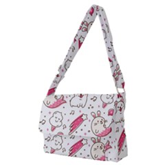 Cute Animal Seamless Pattern Kawaii Doodle Style Full Print Messenger Bag (m) by Salman4z