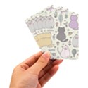 Funny Cartoon Cats Seamless Pattern Playing Cards Single Design (Rectangle) with Custom Box View3