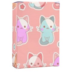 Cute-kawaii-kittens-seamless-pattern Playing Cards Single Design (rectangle) With Custom Box by Salman4z