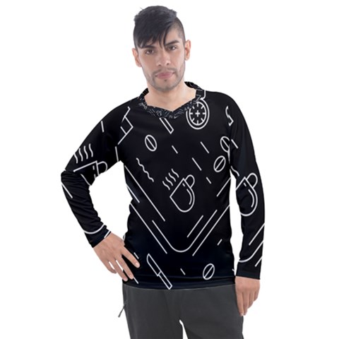 Coffee-background Men s Pique Long Sleeve Tee by Salman4z
