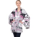 Big-set-with-cute-cartoon-animals-bear-panda-bunny-penguin-cat-fox Long Sleeve Velvet Kimono  View1