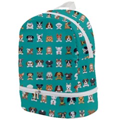 Different-type-vector-cartoon-dog-faces Zip Bottom Backpack by Salman4z