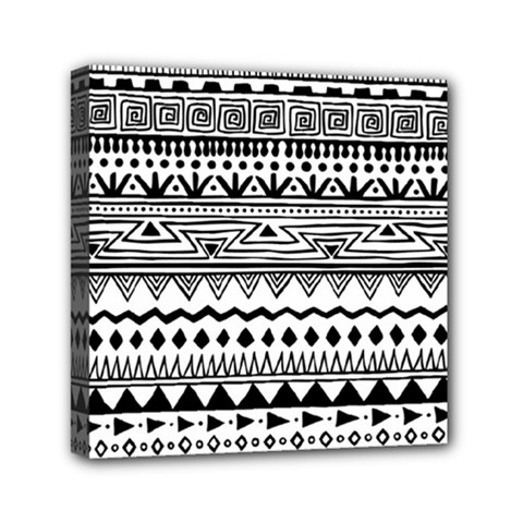 Boho-style-pattern Mini Canvas 6  X 6  (stretched) by Salman4z