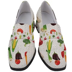 Vegetable Women s Chunky Heel Loafers by SychEva