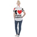 I love tutti frutti Women s Short Sleeve Pocket Shirt View2