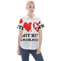 I love white almond Women s Short Sleeve Pocket Shirt View1