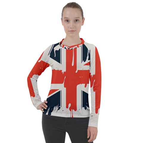 Union Jack England Uk United Kingdom London Women s Pique Long Sleeve Tee by Ravend