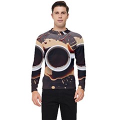Coffee Cafe Espresso Drink Beverage Men s Long Sleeve Rash Guard by Ravend