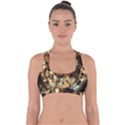 Science Fiction Background Fantasy Cross Back Hipster Bikini Top  View1