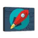 Rocket-with-science-related-icons-image Deluxe Canvas 16  x 12  (Stretched)  View1