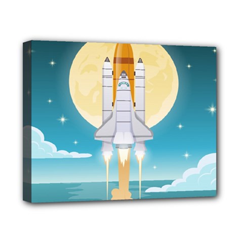 Space-exploration-illustration Canvas 10  X 8  (stretched) by Salman4z
