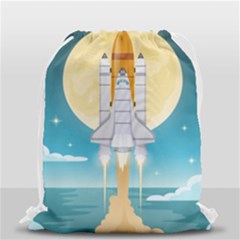 Space-exploration-illustration Drawstring Bag (small) by Salman4z