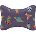 Space-seamless-pattern Seat Head Rest Cushion View1