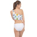 Seamless-pattern-cartoon-space-planets-isolated-white-background Spliced Up Bikini Top  View2