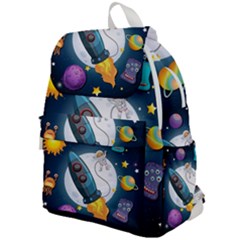 Spaceship-astronaut-space Top Flap Backpack by Salman4z