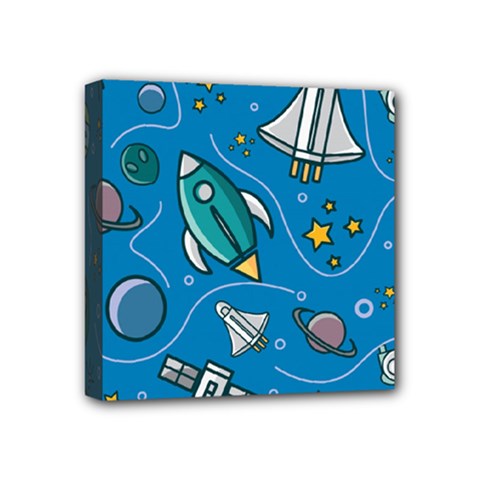 About-space-seamless-pattern Mini Canvas 4  X 4  (stretched) by Salman4z