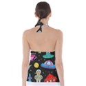 Seamless-pattern-with-space-objects-ufo-rockets-aliens-hand-drawn-elements-space Babydoll Tankini Top View2