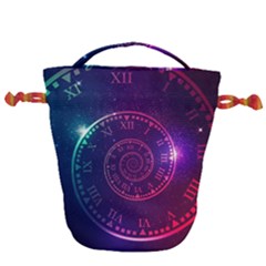 Time-machine Drawstring Bucket Bag by Salman4z