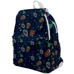 Monster-alien-pattern-seamless-background Top Flap Backpack by Salman4z