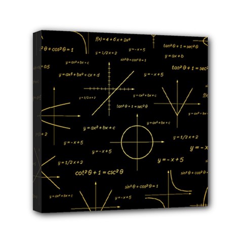 Abstract-math Pattern Mini Canvas 6  X 6  (stretched) by Salman4z