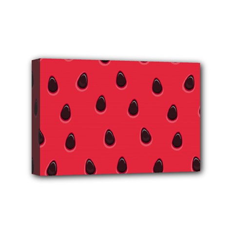 Seamless-watermelon-surface-texture Mini Canvas 6  X 4  (stretched) by Salman4z