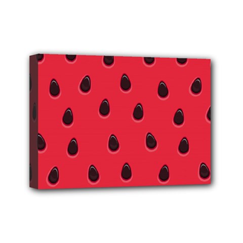 Seamless-watermelon-surface-texture Mini Canvas 7  X 5  (stretched) by Salman4z