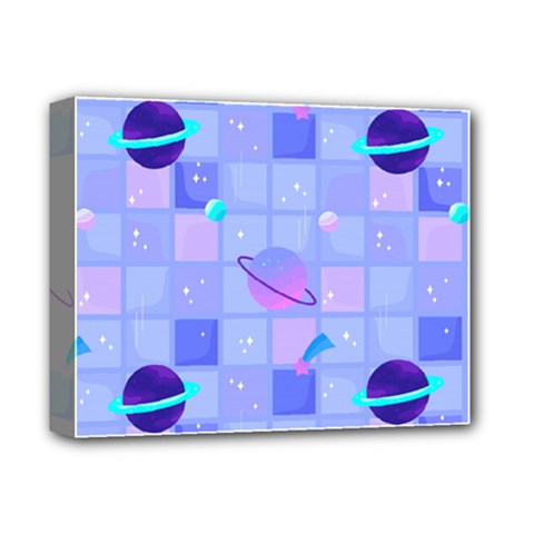 Seamless-pattern-pastel-galaxy-future Deluxe Canvas 14  X 11  (stretched) by Salman4z