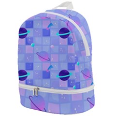 Seamless-pattern-pastel-galaxy-future Zip Bottom Backpack by Salman4z