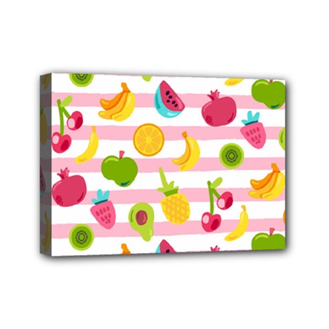 Tropical-fruits-berries-seamless-pattern Mini Canvas 7  X 5  (stretched) by Salman4z