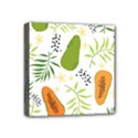 Seamless-tropical-pattern-with-papaya Mini Canvas 4  x 4  (Stretched) View1