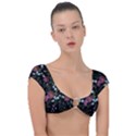 Embroidery-trend-floral-pattern-small-branches-herb-rose Cap Sleeve Ring Bikini Top View1