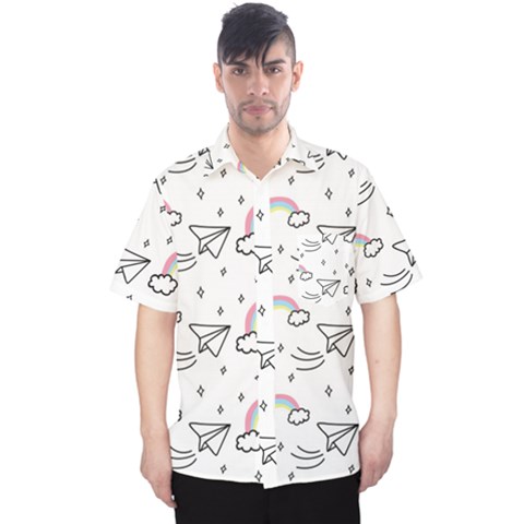 Cute-art-print-pattern Men s Hawaii Shirt by Salman4z