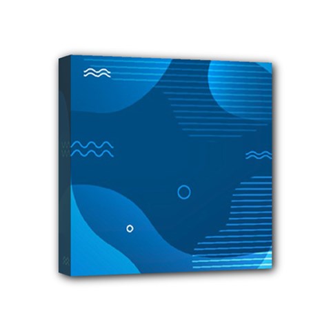 Abstract-classic-blue-background Mini Canvas 4  X 4  (stretched) by Salman4z