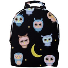 Cute-owl-doodles-with-moon-star-seamless-pattern Mini Full Print Backpack by Salman4z