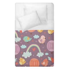 Cute-seamless-pattern-with-doodle-birds-balloons Duvet Cover (single Size) by Salman4z