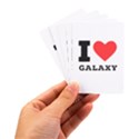 I love galaxy  Playing Cards Single Design (Rectangle) with Custom Box View3