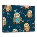 Seamless-pattern-owls-dreaming Canvas 20  x 16  (Stretched) View1