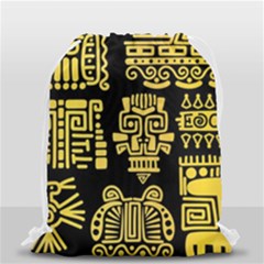 American-golden-ancient-totems Drawstring Bag (small) by Salman4z