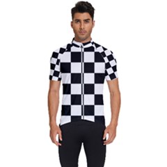 Chess-board-background-design Men s Short Sleeve Cycling Jersey by Salman4z