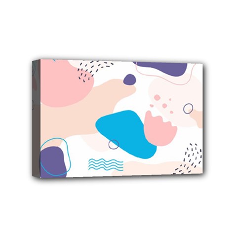 Hand-drawn-abstract-organic-shapes-background Mini Canvas 6  X 4  (stretched) by Salman4z