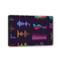 Colorful-sound-wave-set Mini Canvas 6  x 4  (Stretched) View1