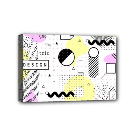 Graphic-design-geometric-background Mini Canvas 6  X 4  (stretched) by Salman4z