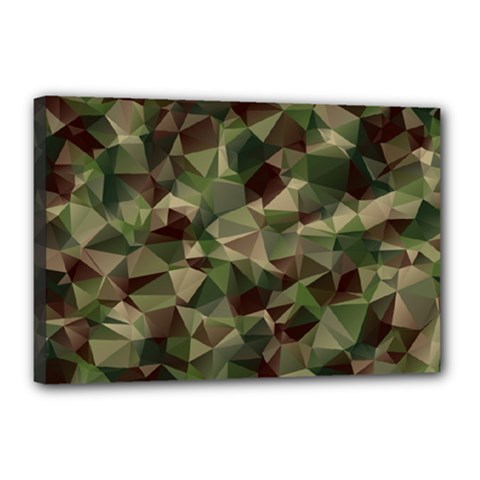 Abstract-vector-military-camouflage-background Canvas 18  X 12  (stretched) by Salman4z